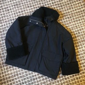 & other stories oversized shearling boxy jacket